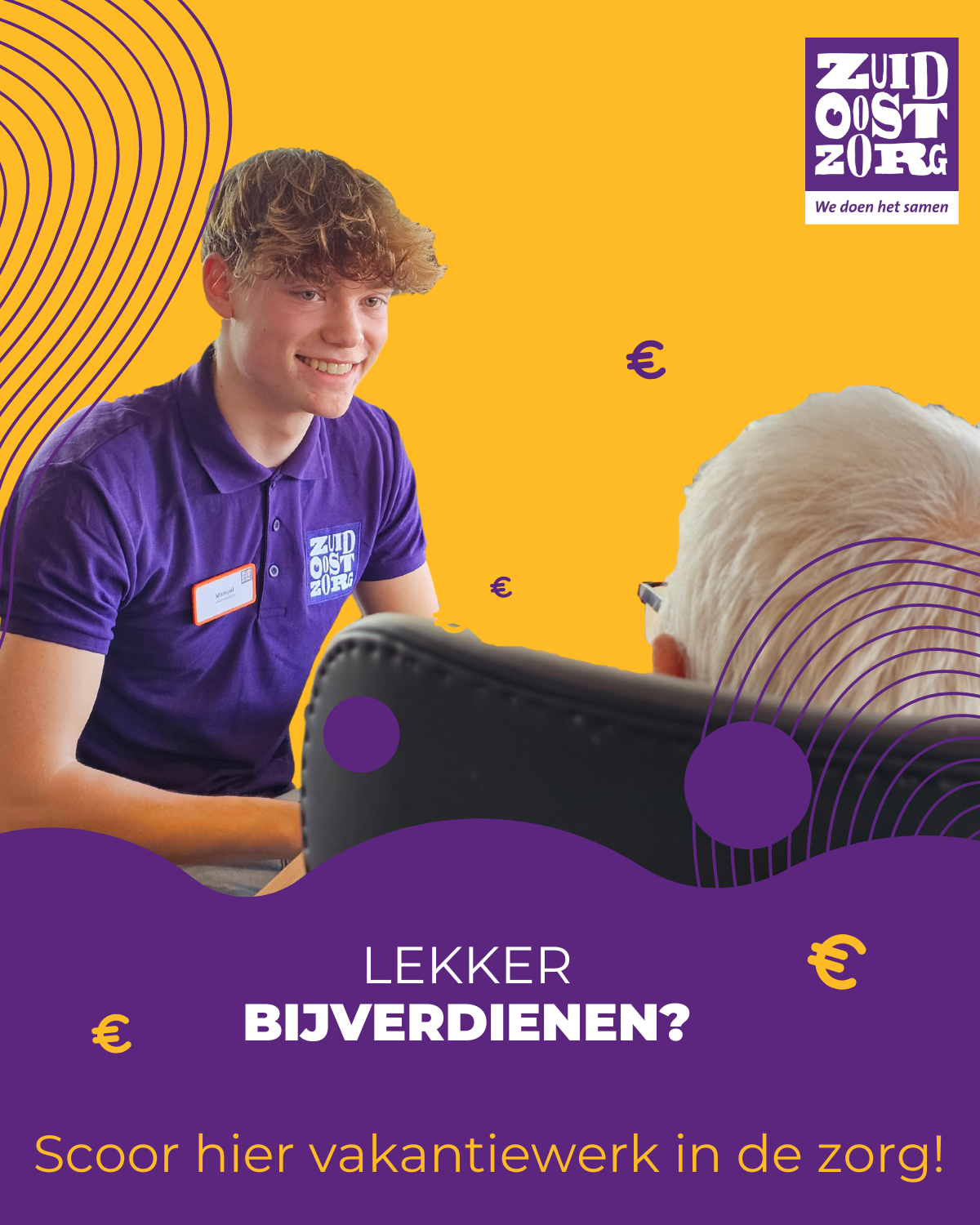 Campagnemateriaal wervingscampagne ZuidOostZorg