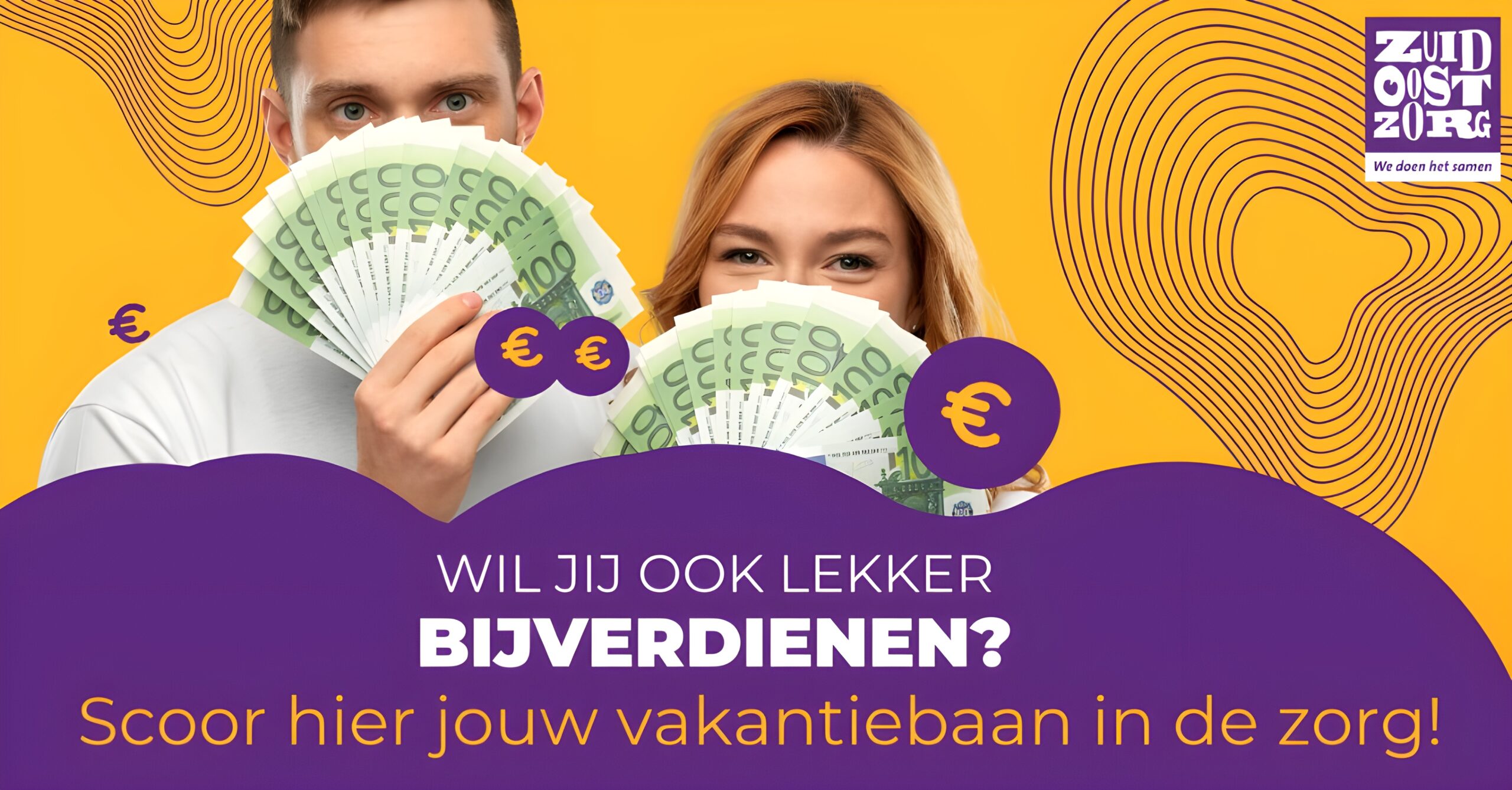 Campagnemateriaal wervingscampagne ZuidOostZorg